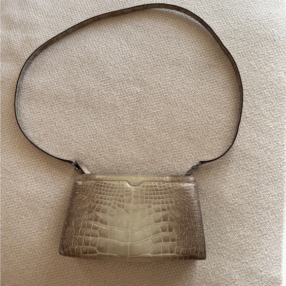 Giorgio Armani Vintage Crocodile Leather Shoulder Bag - Picture 4 of 9